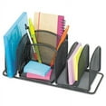 thumbnail image 1 of Deluxe Organizer, 6 Compartments, Steel, 12.5 x 5.25 x 5.25, Black, 1 of 5
