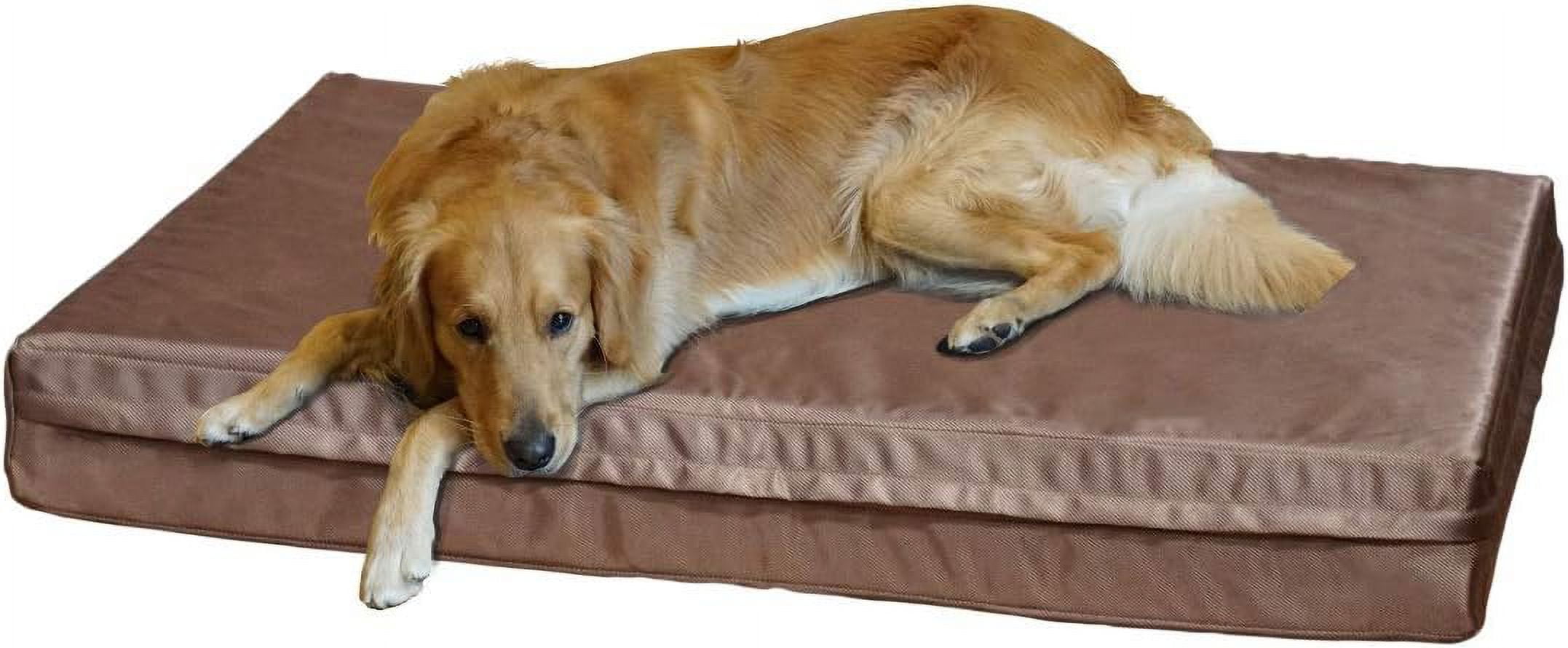 Deluxe Orthopedic Memory Foam Dog Bed Pet Pad With Heavy Duty And