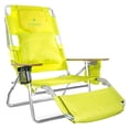 thumbnail image 1 of Ostrich The Deluxe 3N1 Lightweight Outdoor Beach Lounge Chair with Footrest, Lime Green, 1 of 10