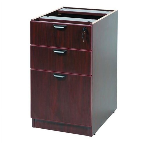 Deluxe Pedestal-Full- Box-Box-File- 15.5W22D- Mahogany