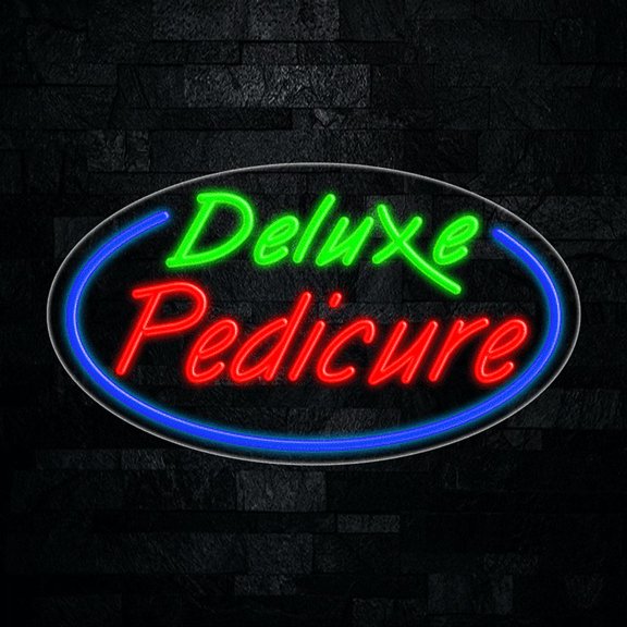 Deluxe Pedicure LED Neon Sign 28"L x 16"H #34398