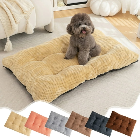 Deluxe Pet Beds, Super Plush Dog or Cats Beds Ideal for Pet, Machine Wash & Dryer Friendly (17.7" x 11.8")