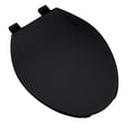 thumbnail image 1 of Deluxe Plastic Round Front Contemporary Design Toilet Seat, Black, 1 of 1