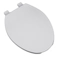 thumbnail image 1 of Deluxe Plastic Round Front Contemporary Design Toilet Seat, White, 1 of 1