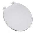 thumbnail image 1 of Deluxe Plastic Round Front Contemporary Design Toilet Seat, White, 1 of 1