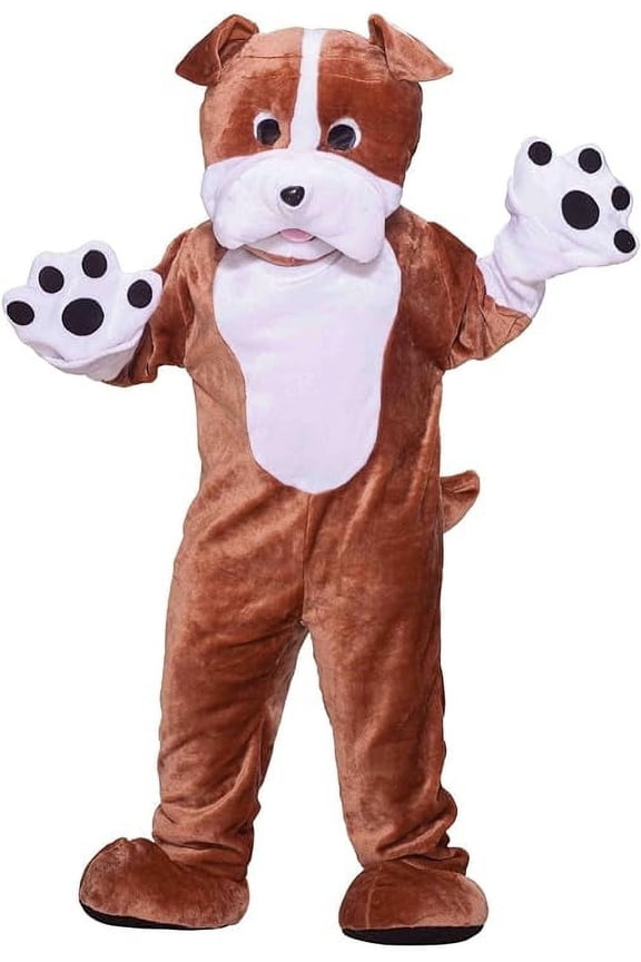 Deluxe Plush Bulldog Mascot Adult Sized Costumes