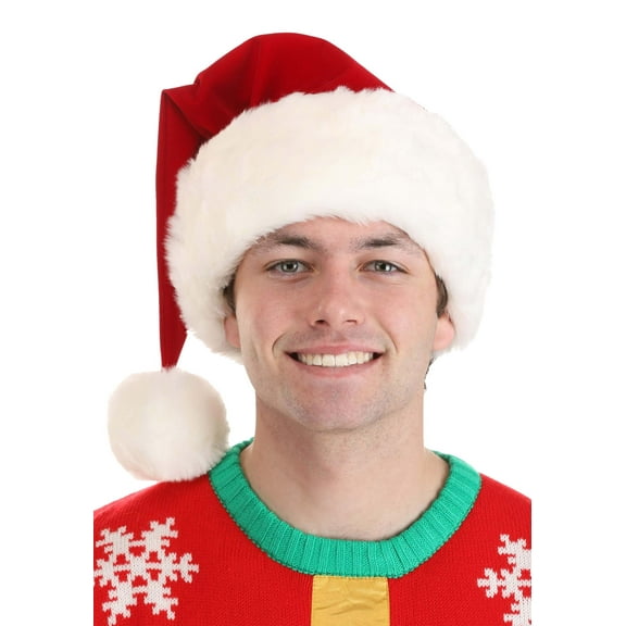 Deluxe Plush Santa Claus Hat Accessory