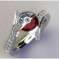 thumbnail image 1 of Deluxe Pokemon Pokeball Ring Wedding Band Engagement Rings for Women Fashion Accessories, 1 of 1
