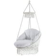 thumbnail image 1 of Deluxe Polyester Macrame Chair with Fringe, 1 of 6