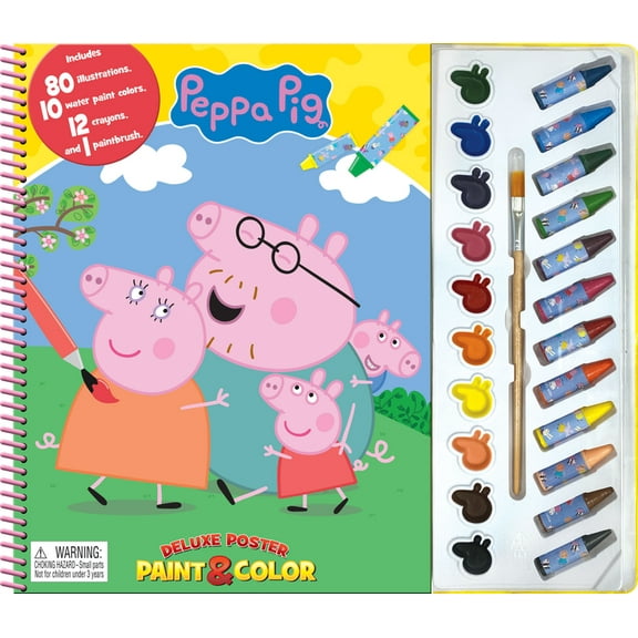 Deluxe Poster Paint & Color Eone Peppa Pig Deluxe Poster Paint & Color, (Paperback)