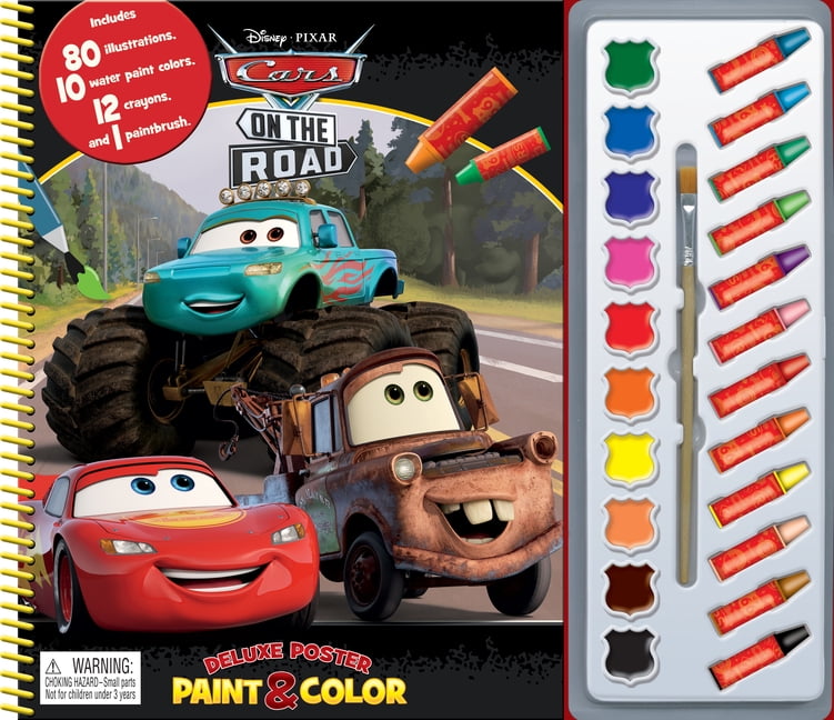 Deluxe Poster and Paint: Disney Cars on the Road Deluxe Poster Paint ...