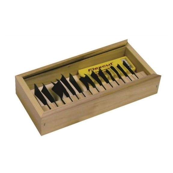 Flexcut - RG100 - 14 pc. Deluxe Power Gouge Set - Wood Carving Tool Set