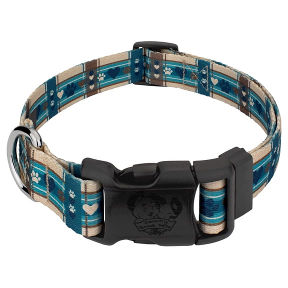 Country Brook Petz® Deluxe Puppy Picnic Dog Collar - Made in the U.S.A, Extra Small