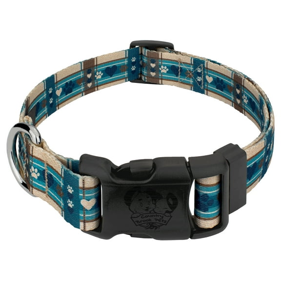 Country Brook Petz® Deluxe Puppy Picnic Dog Collar - Made in the U.S.A, Medium