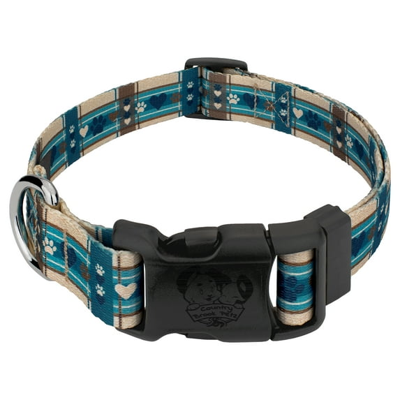 Country Brook Petz® Deluxe Puppy Picnic Dog Collar - Made in the U.S.A, Medium