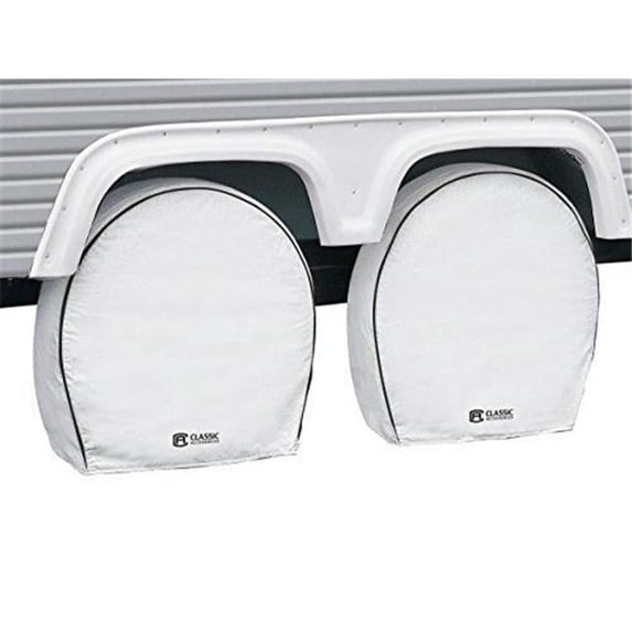 Deluxe RV Wheel Cover Set - White
