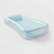 Deluxe Rectangular Family Swimming Pool 22"x120"x72" - Durable Blue Above Ground Pool for Backyard, Outdoor Water Fun