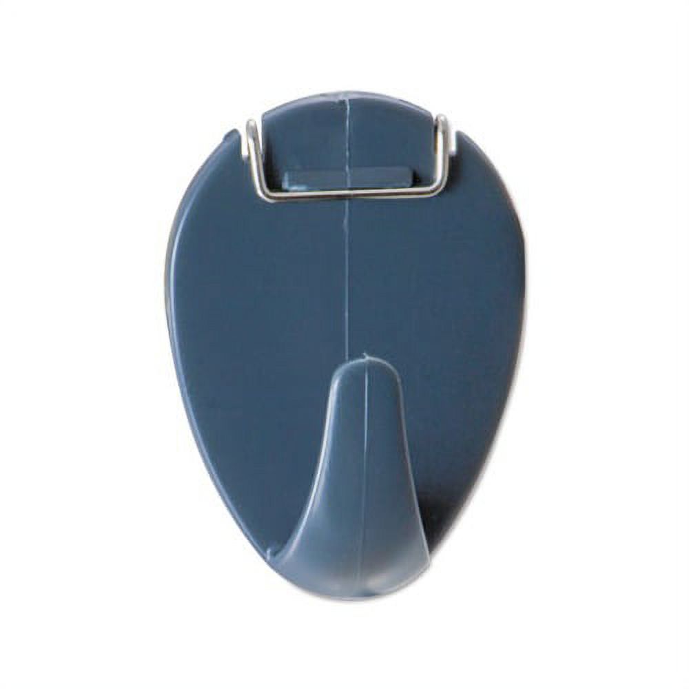 Deluxe Recycled Cubicle Hooks 40 Sheets, Charcoal, 5/Pack