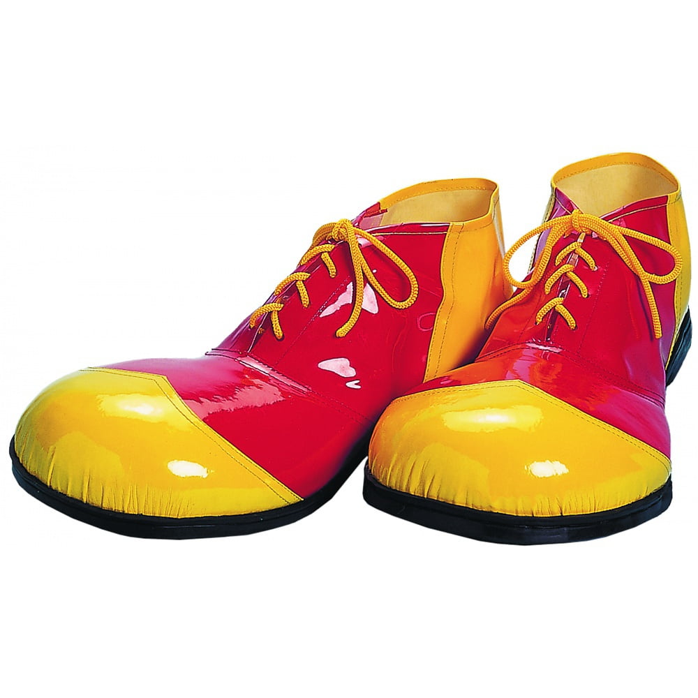 Deluxe Clown Shoes Adult Red Yellow Deluxe Clown Shoes Adult Red Yellow