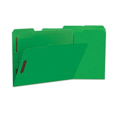 Deluxe Reinforced Top Tab Folders, 2 Fasteners, 1/3 Tab, Letter, Green, 50/Box -UNV13522