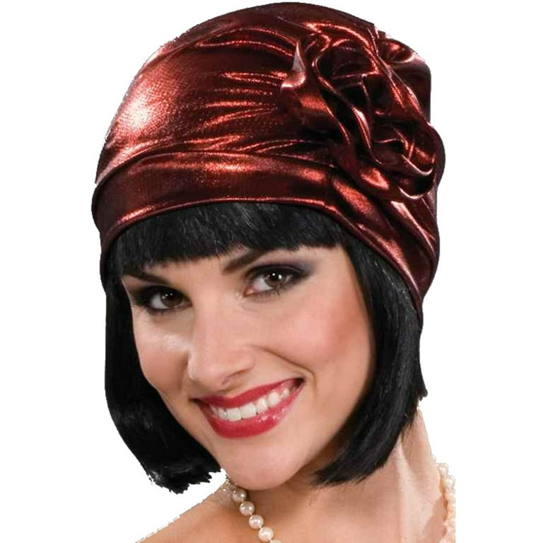 Cloche Hat Red Womans 1920s Headpiece Cloche Hat Red Womans 1920s Headpiece