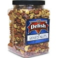 thumbnail image 1 of Deluxe Roasted Salted Mixed Nuts in Sea Salt by Its Delish  Bulk 2 lbs Jumbo Reusable Container Jar - Premium Roasted Nut Mix Without Peanuts  Delicious Snacking Nuts  Great Parties Snacks,..., 1 of 6