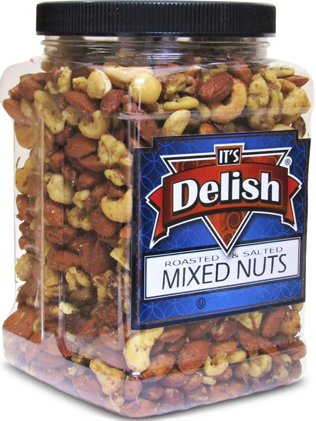 Deluxe Roasted Salted Mixed Nuts in Sea Salt by Its Delish Bulk 2 lbs