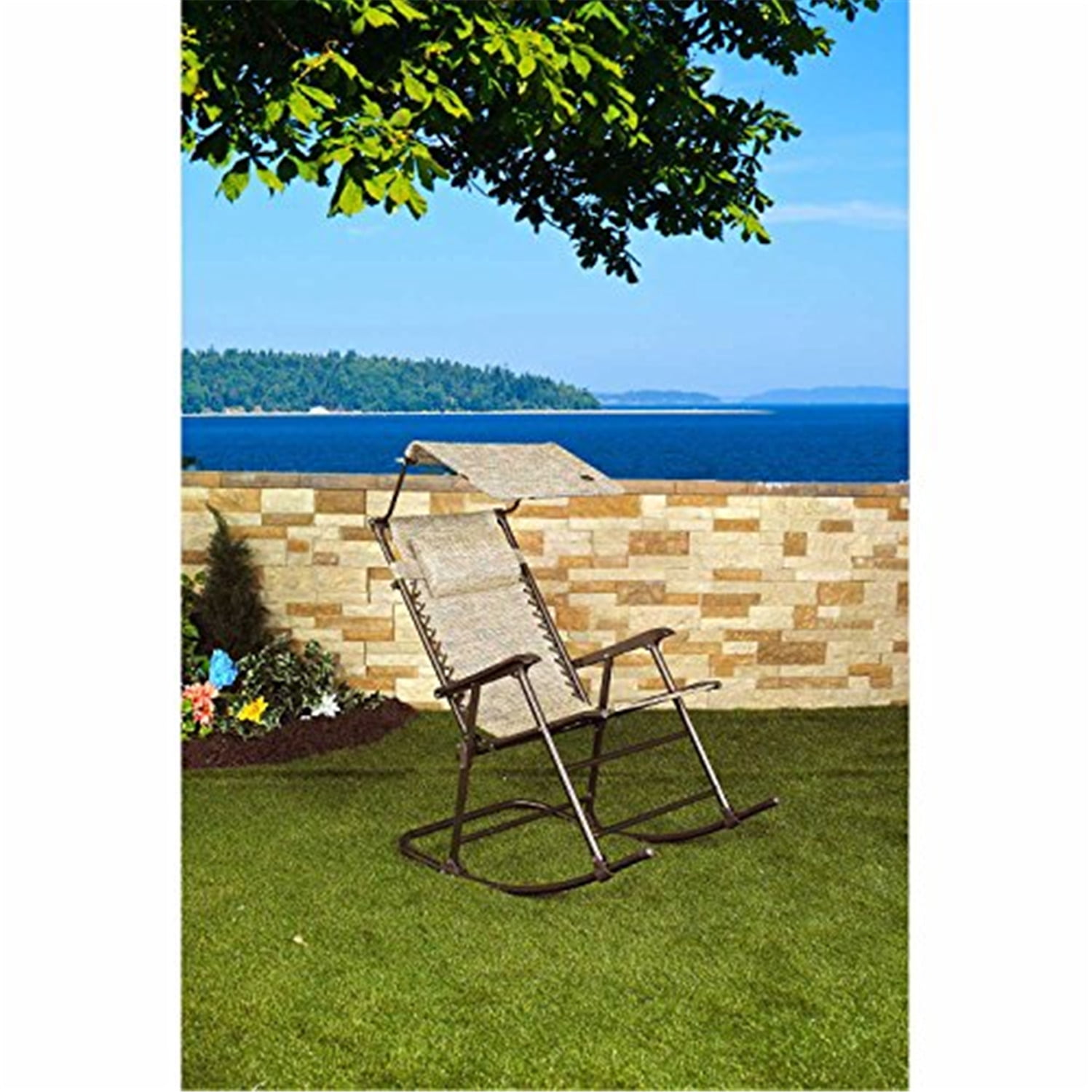Deluxe Rocking Chair with Canopy - Walmart.com