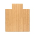 thumbnail image 1 of Anji Mountain 44" x 52" Bamboo Chair Mat for Carpet and Hard Floor, 8mm - Rectangular with Lip, Natural, 1 of 9