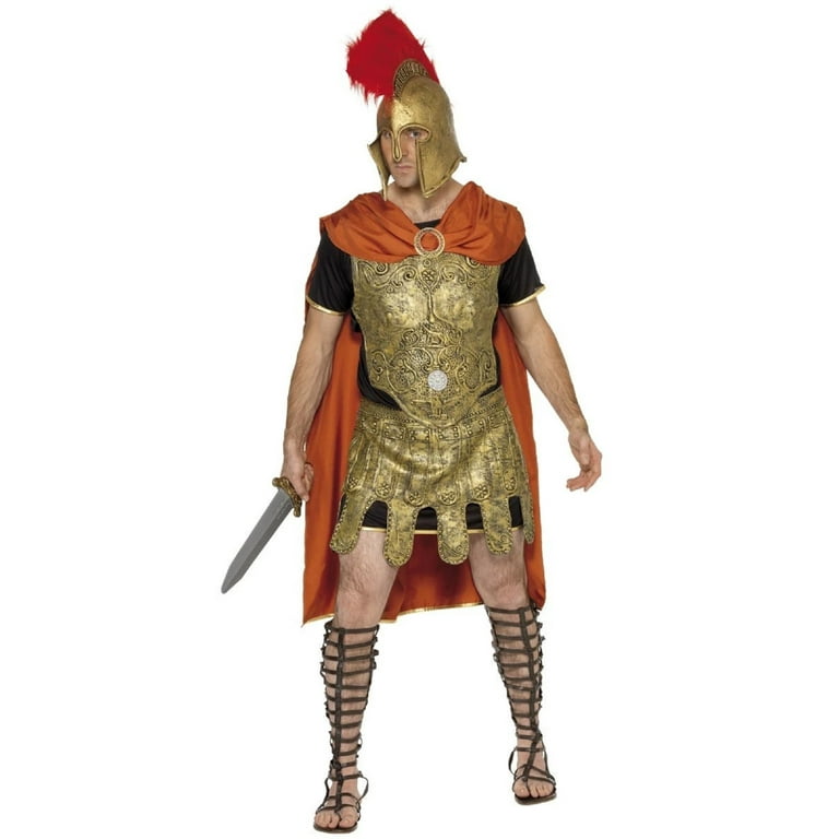 Deluxe Roman Soldier Costume Adult Gold Red Deluxe Roman Soldier Costume Adult Gold Red