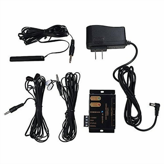 IR Remote Control Extender Kit  Hidden Infrared Repeater System with Emitter & Receiver for TV, Cable Box, AV Devices