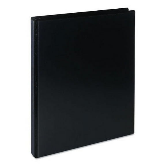 Deluxe Round Ring View Binder, 3 Rings, 0.5" Capacity, 11 X 8.5, Black | Bundle of 2 Each