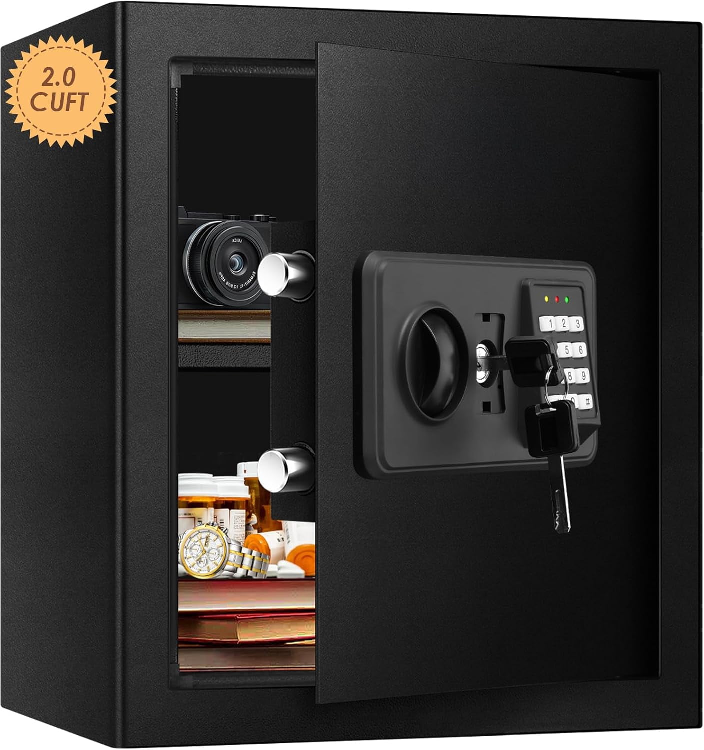 Deluxe Safe Box 1.6 Cubic Feet Electronic Digital Security Box, Keypad Lock Box Cabinet Safes, Solid Alloy Steel Office Hotel Home Safe, Black - Walmart.com Deluxe Safe Box 1.6 Cubic Feet Electronic Digital Security Box, Keypad Lock Box Cabinet Safes, Solid Alloy Steel Office Hotel Home Safe, Black - Walmart.com