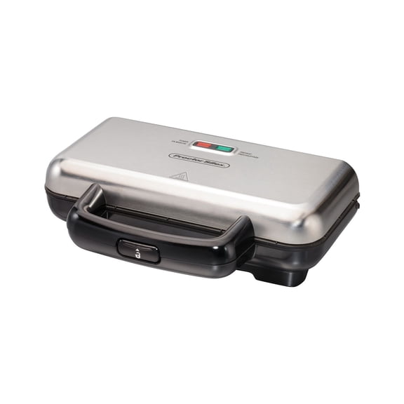 Deluxe Sandwich Maker with Floating Lid & Nonstick Plates, Makes 2 Sandwiches at Once