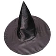 thumbnail image 1 of Deluxe Satin Witch Hat Adult Halloween Accessory, 1 of 2