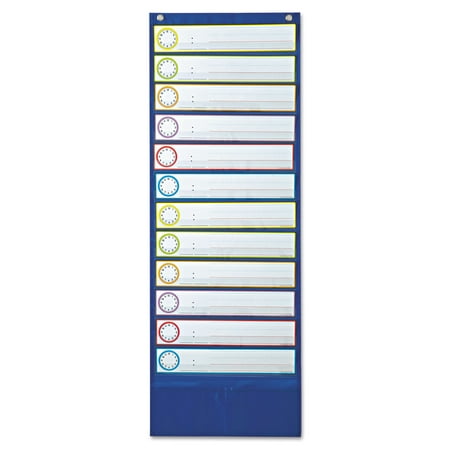 Deluxe Scheduling Pocket Chart 13 Pockets, 13 x 36