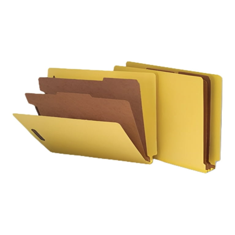 Six-Section Colored Classification Folders, Letter, Yellow, 10/Box, Sold as 1 Box, 10 Each per Box Six-Section Colored Classification Folders, Letter, Yellow, 10/Box, Sold as 1 Box, 10 Each per Box