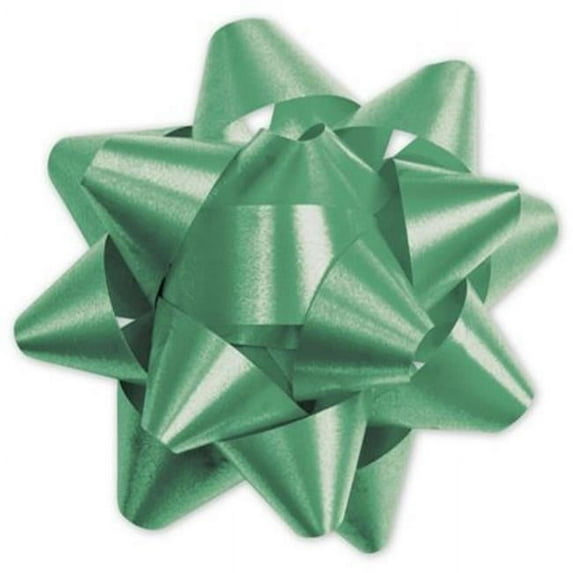 Deluxe Small Business Sales 256-0315-40 3.75 in. Splendorette Star Bows, Emerald