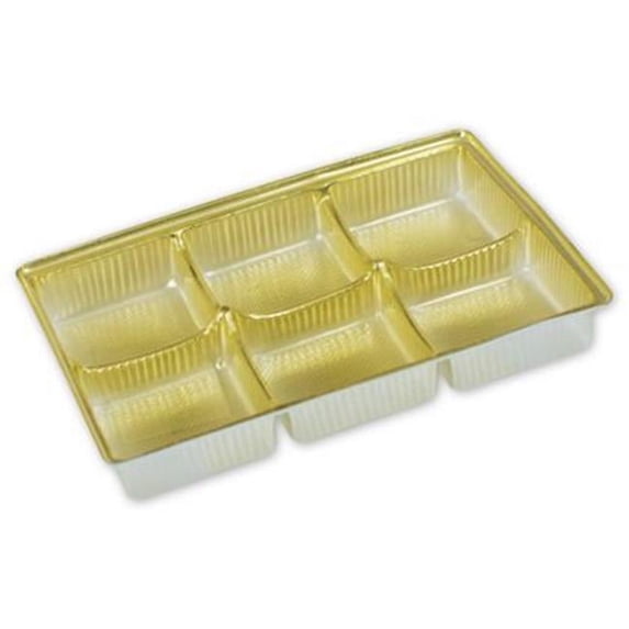 Deluxe Small Business Sales 65-C42-TRAY 0.63 x 3 x 4.5 in. Candy Tray, Gold