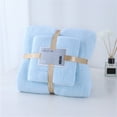 thumbnail image 1 of Deluxe Soft Cotton Bath Towel Set - High Absorbent Towel Bundle Includes 1 Bath Towel (28.5X51 Inches) & 1 Hand Towel (13.5X29.5 Inches), Gentle Quick-Dry Bathroom Towels for Home, 1 of 4