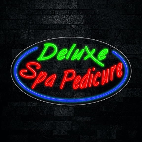Deluxe Spa Pedicure LED Neon Sign 28"L x 16"H #34403