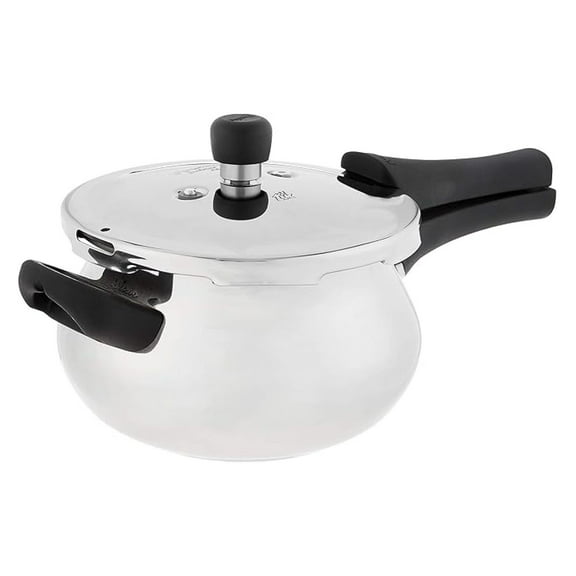 Deluxe Stainless Steel Mini Handi Pressure Cooker, 3.3-Liter