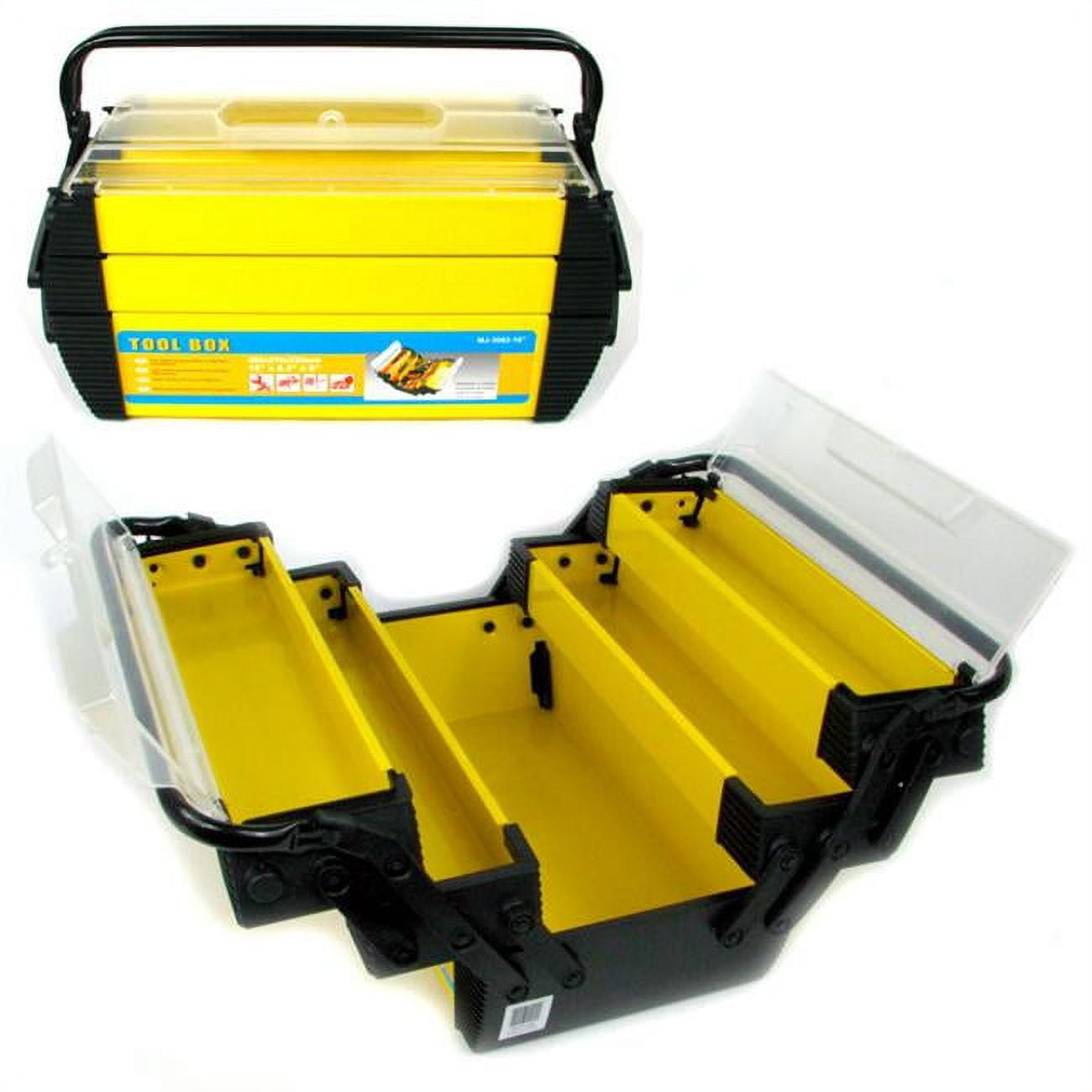Deluxe Steel & Plastic Tool Box 18 x 8.25 x 8.75 inches