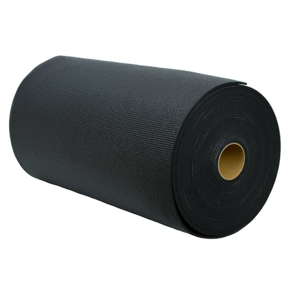 Ascend Thick Yoga Mat Roll (24"x 6mm x 50 ft) (Black)