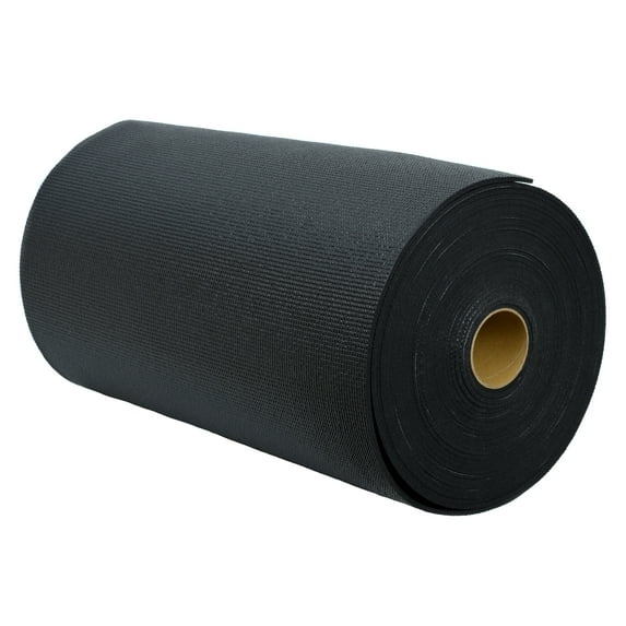 Ascend Thick Yoga Mat Roll (24"x 6mm x 50 ft) (Black)