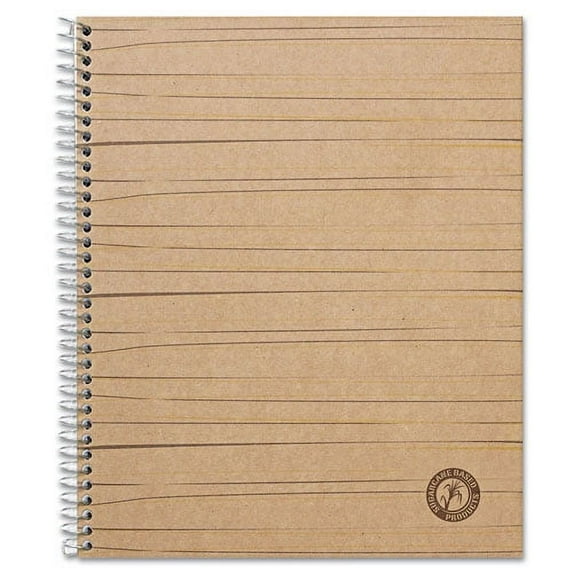 Deluxe Sugarcane Based Notebooks, 1 Subject, Medium/college Rule, Brown Cover, 11 X 8.5, 100 Sheets | Bundle of 2 Each