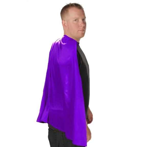Costume Agent Deluxe Super Hero Costume Cape Purple One Size Fits Most Unisex