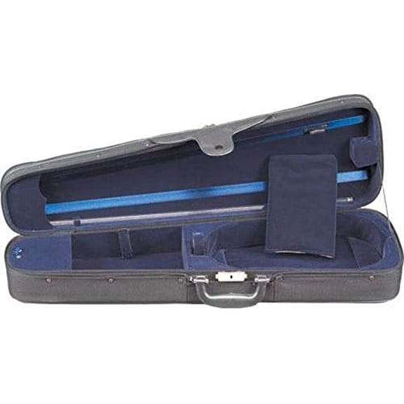 Deluxe TC100 Violin Case Dart-Shaped, Suspension Plywood Shell Lightweight, Durable Violin Hard Case with Backpack Straps, Storage Pocket, and Velvet Interior 1/2 Size$$Music