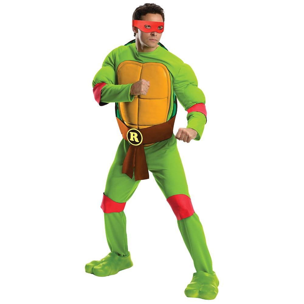 Deluxe Teenage Mutant Ninja Turtles Adult Costume Raphael (Red) - Medium 