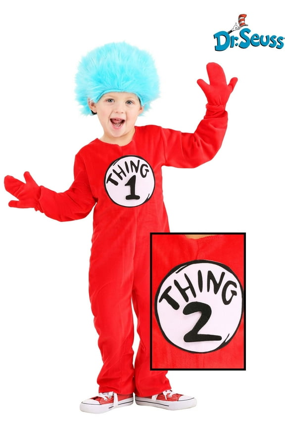Deluxe Thing 1&2 Toddler Costume